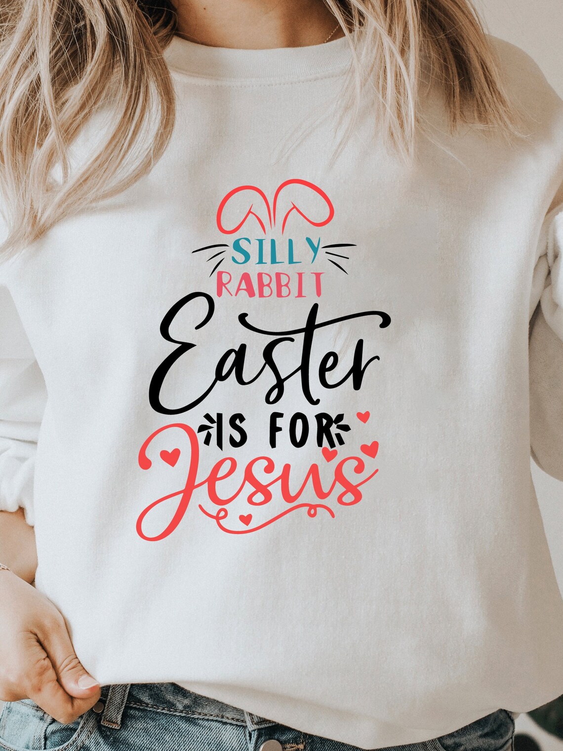Silly Rabbit Easter is for Jesus Svgfunny Easter Shirt - Etsy