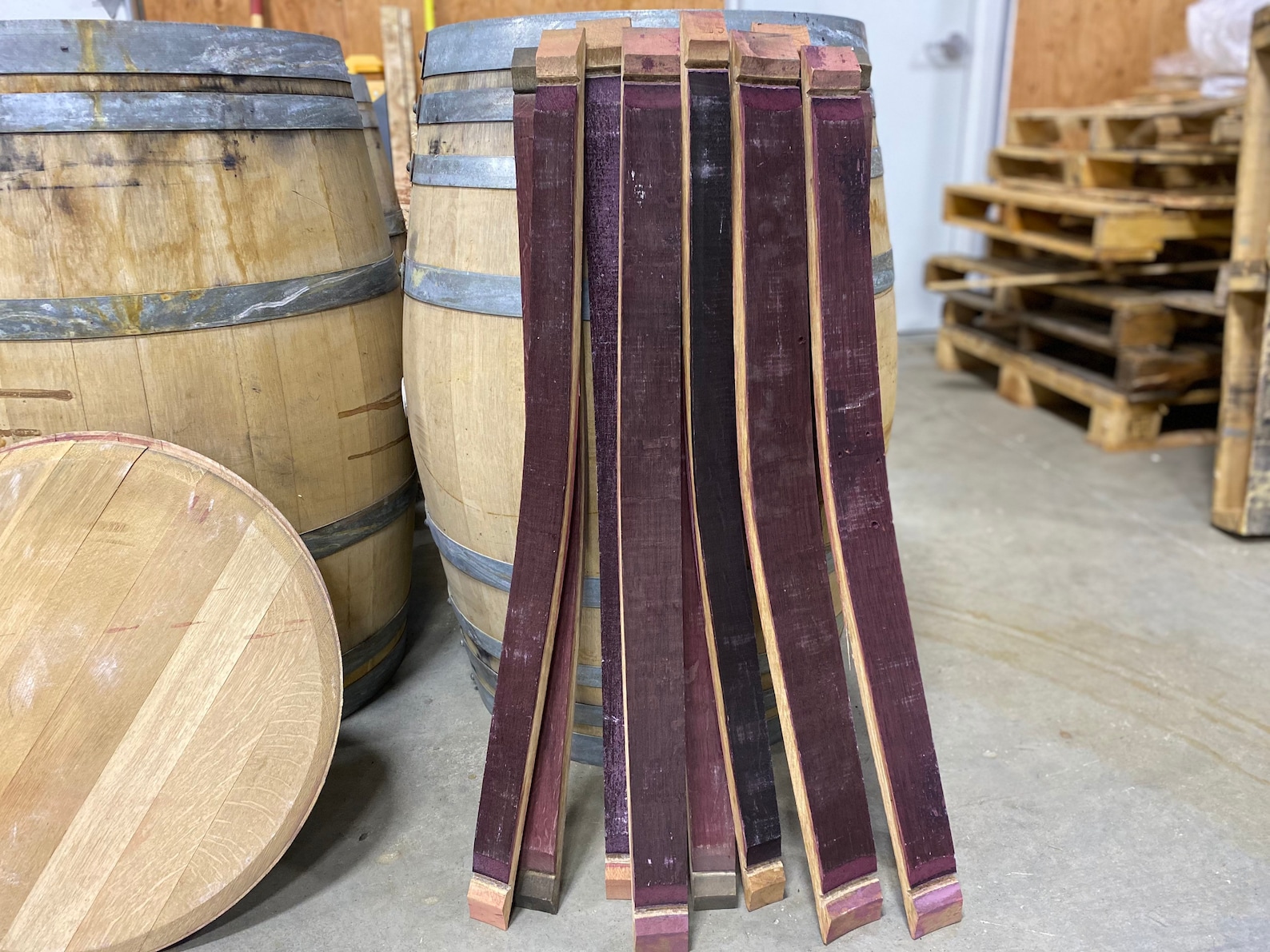 Wine Barrel Staves Set of 10 French Oak Barrel Staves Etsy