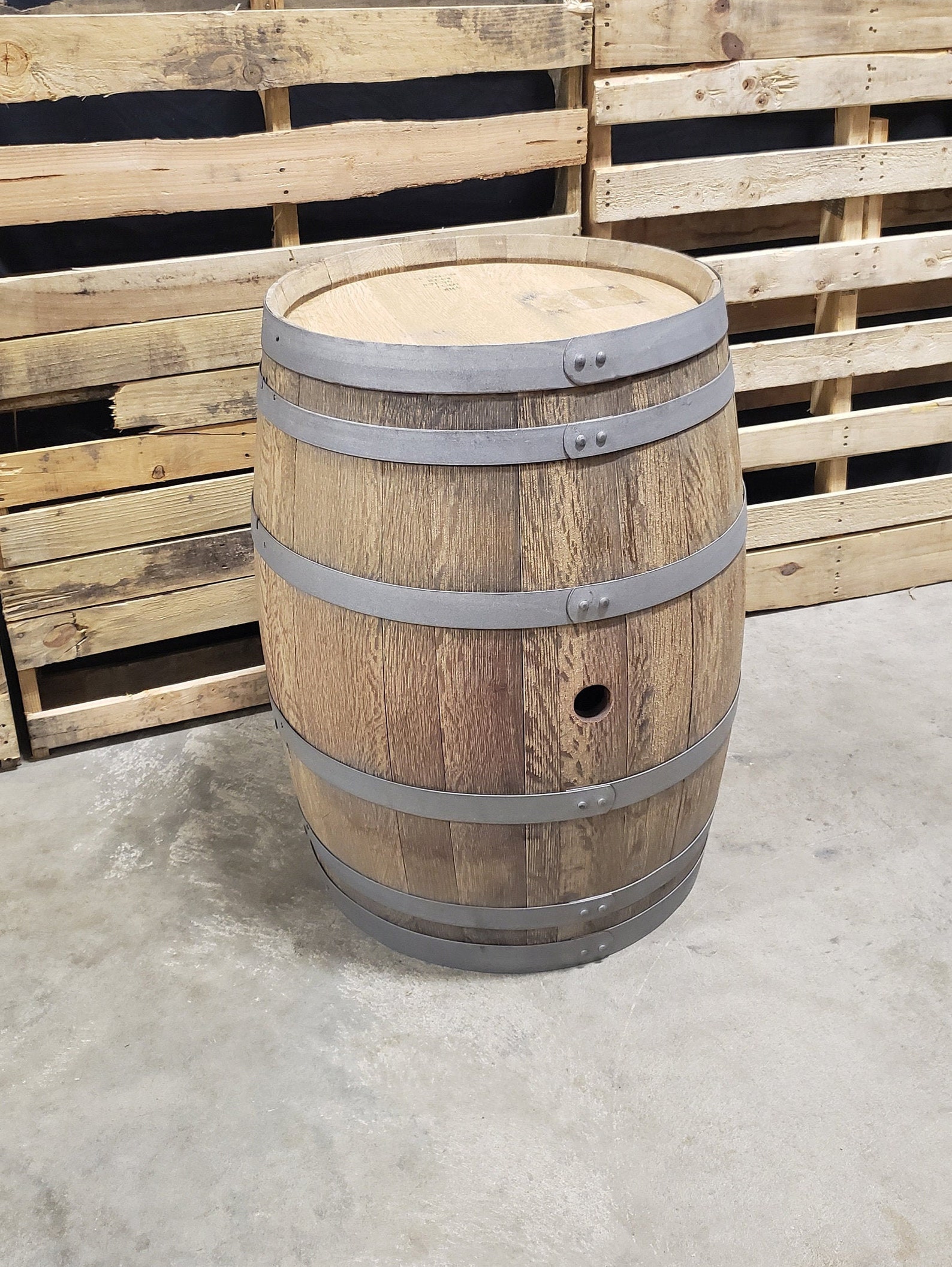 French Oak Wine Barrel Wheel Abraded French Oak Wine Etsy