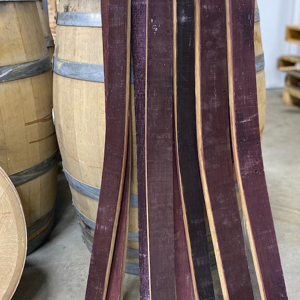 Wine Barrel Stave,  Wood Stave, Oak Barrel Slat,  French Oak Barrel Stave, Reclaimed Wine Barrel Stave