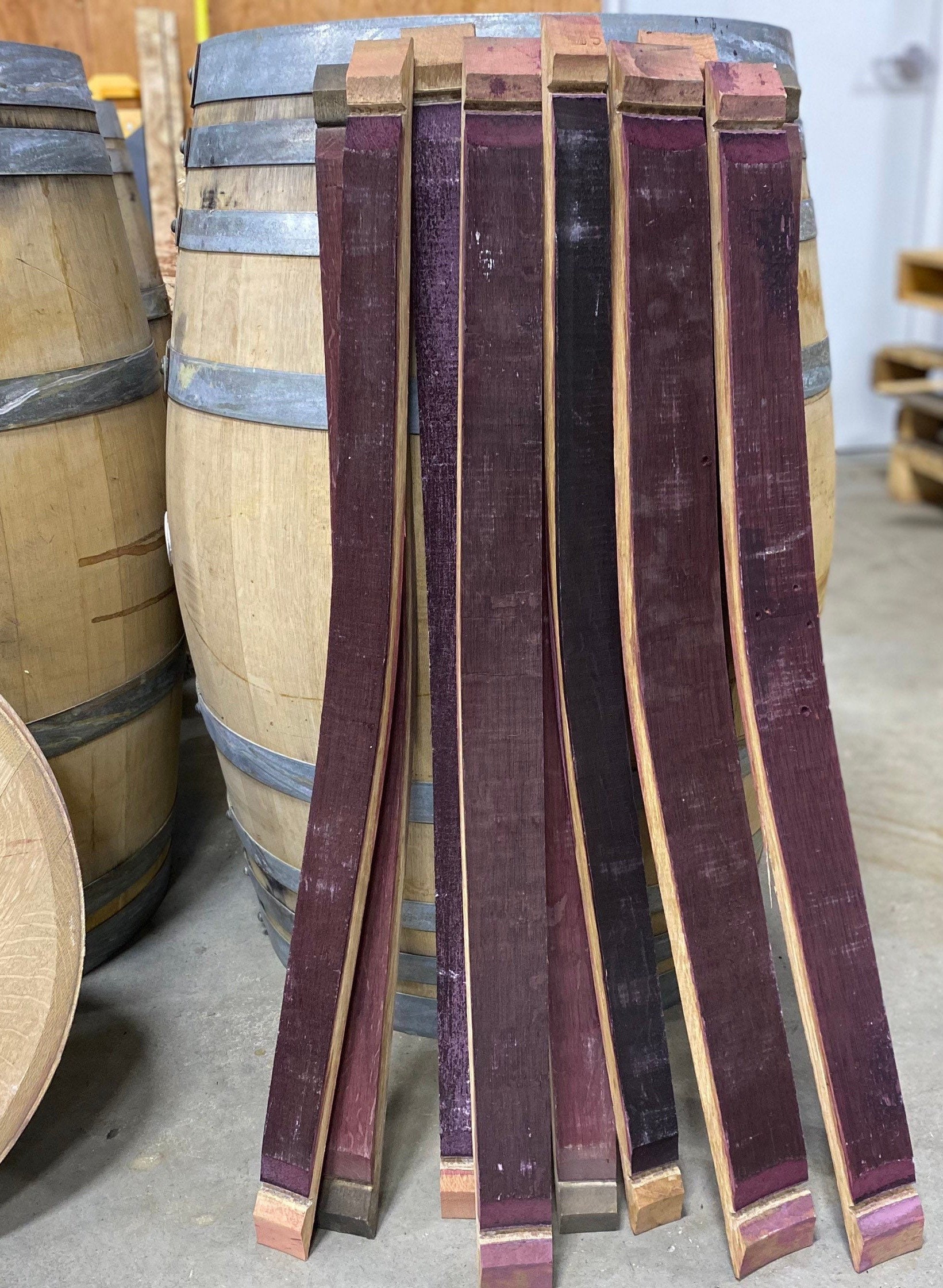 wine-barrel-staves-set-of-5-french-oak-barrel-staves-etsy