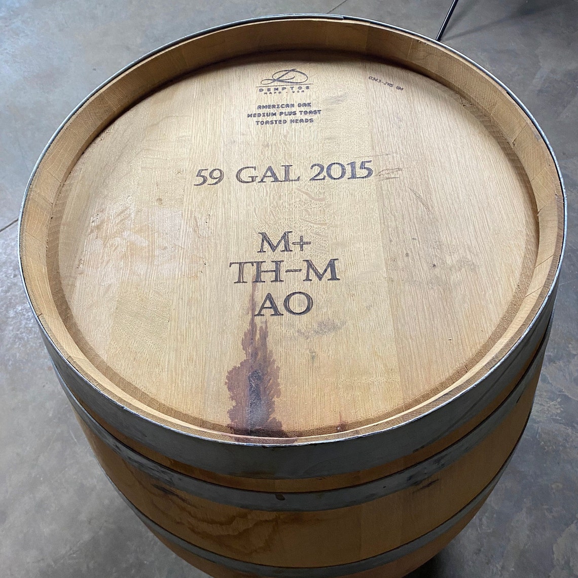 Wine Barrel Used French and American Oak Authentic Wine Etsy