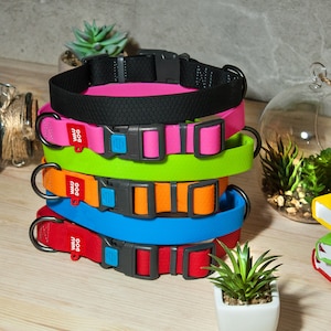 Waterproof Dog Collar, Durable Pet Collars, Collars for small and large dogs, Collars with texture, Adjustable Dirt Resistant Dog Collar