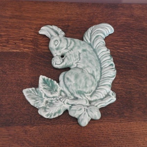 Art Deco Burleigh Ware Squirrel Wall Plaque
