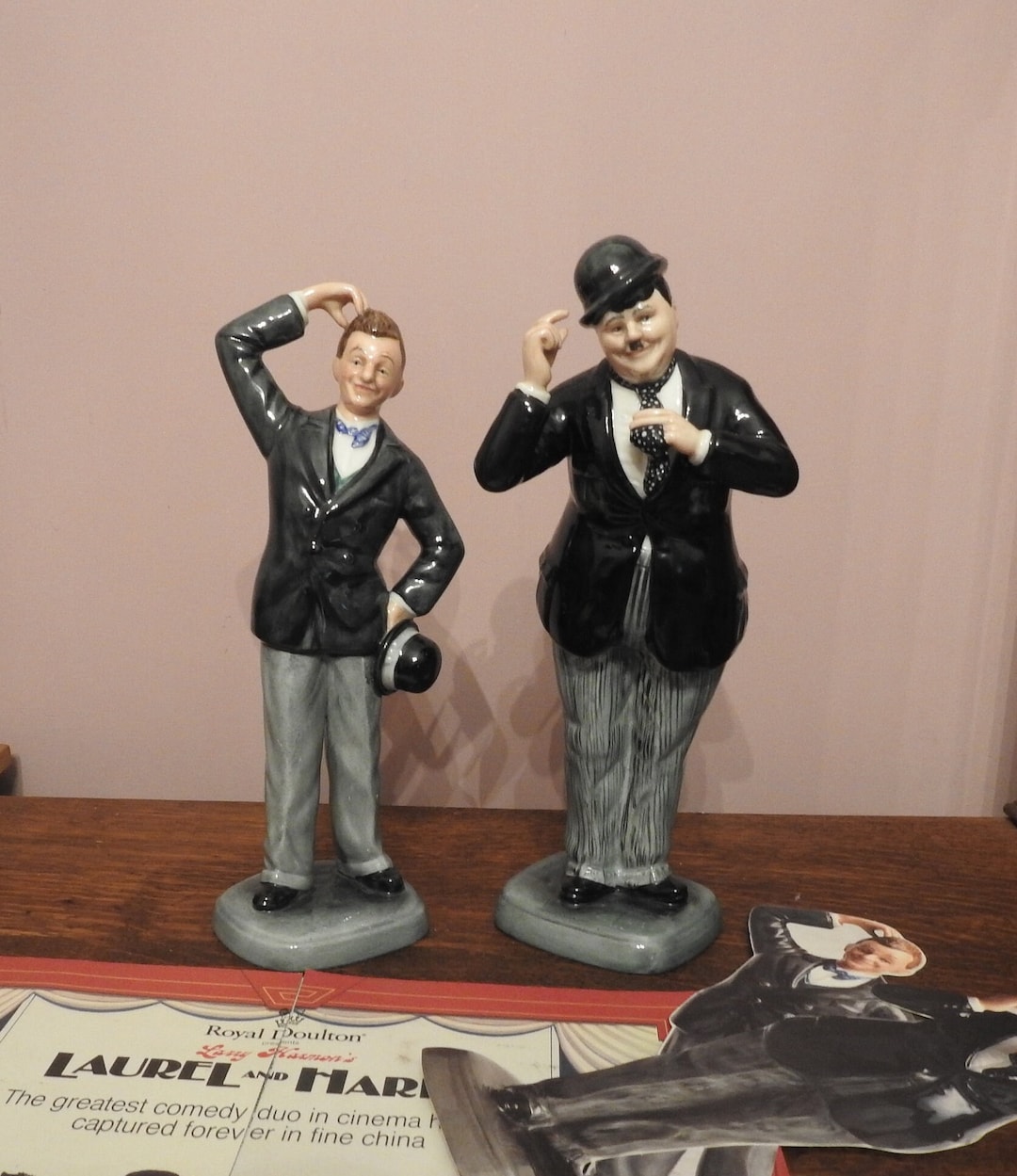 Royal Doulton Laurel and Hardy Figurines Etsy