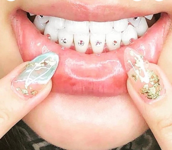 Inspired by Louis Vuitton (LV) – Swarovski Tooth Crystals & Tooth Jewelry