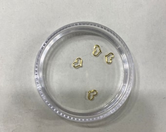 Tooth Gems hearts Gold or Silver