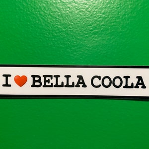Un autocollant Bella Coola de la Colombie-Britannique de la forêt pluviale de Great Bear