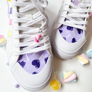 Candy Lollipop Adidas sneakers, size EUR39, hand painted, one of a kind