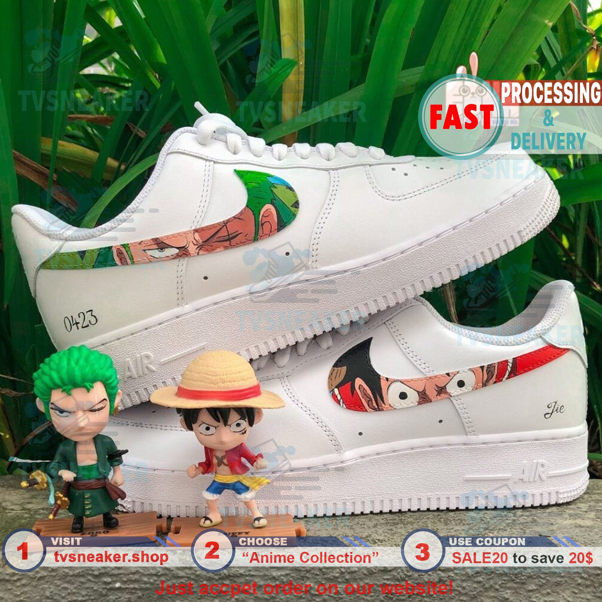 custom air force 1s anime