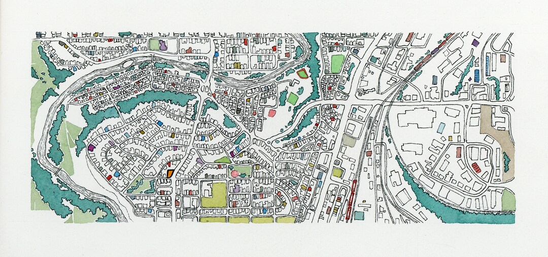 Personalized Illustrated Maps - Custom Maps of Real Locations, or ...