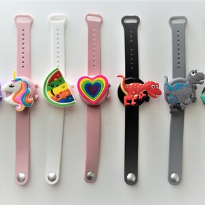 Dispensación de desinfectante de manos de regreso a la escuela para niños, pulsera portátil, dispensador de manos al aire libre, prevenir la propagación de gérmenes Covid