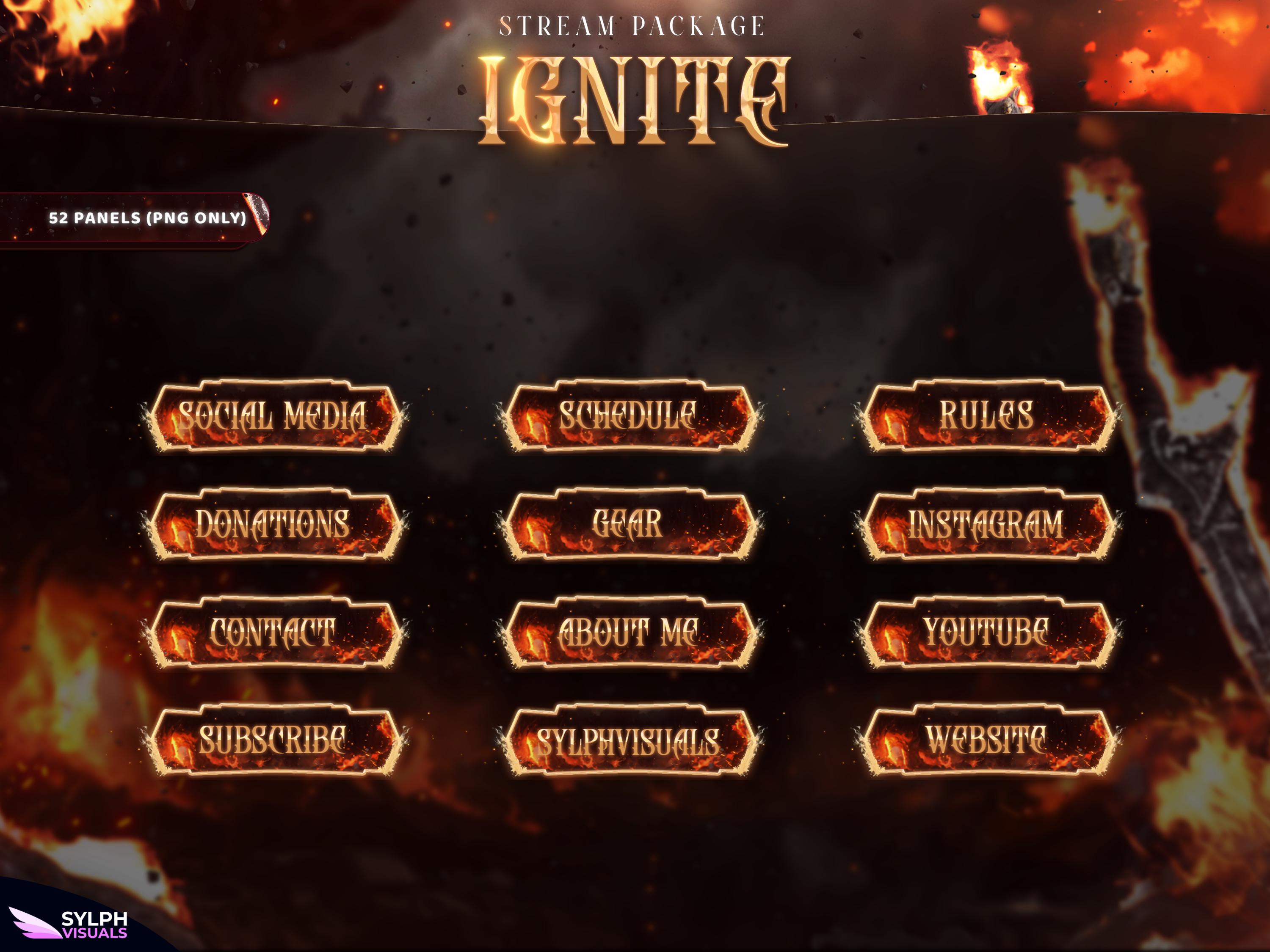 Ignite - Twitch Overlay - Animated Alerts - Animated Screens - Dark ...