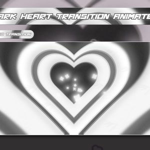 Dark Heart Transition | Twitch Stream Stinger | Cute Transition | White Heart Transition | Pastel Transition  | Dark Transition