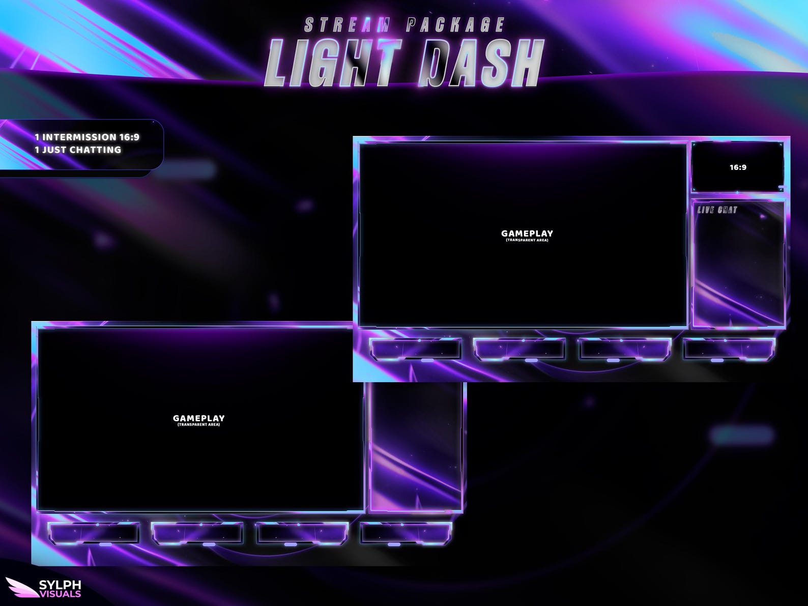 Light Dash - Twitch Overlay - Animated Alerts - Animated Screens ...