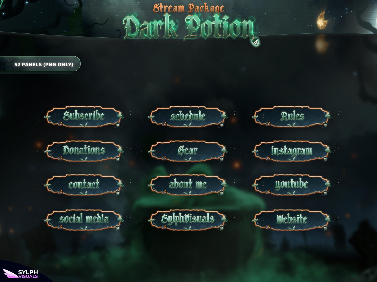 Dark Potion - Twitch Overlay - Animated Alerts - Animated Screens ...