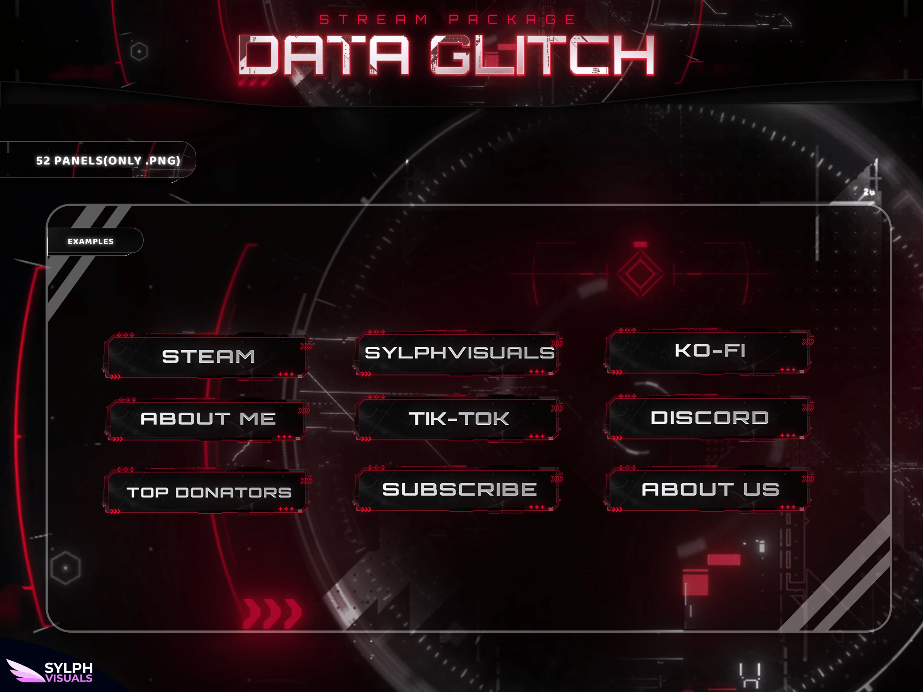 Stream Package Data Glitch - Twitch Overlay - Animated Alerts ...