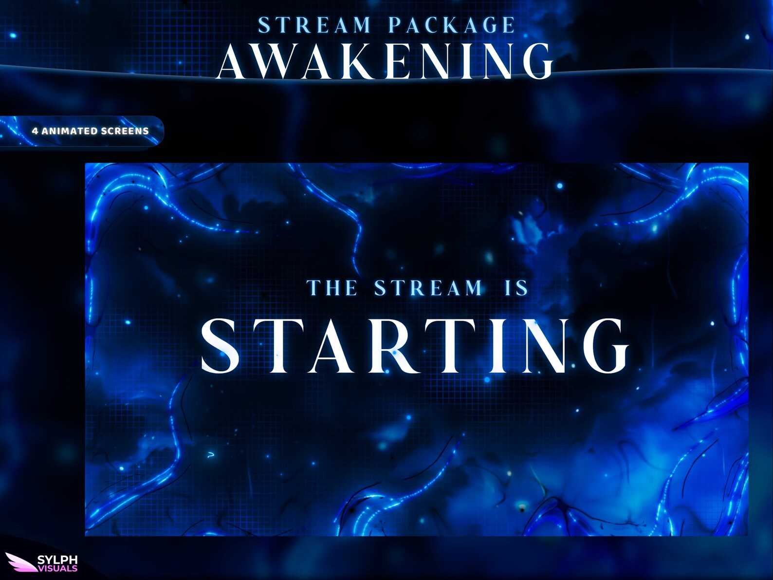 Awakening - Twitch Overlay - Animated Alerts - Animated Screens - Dark ...