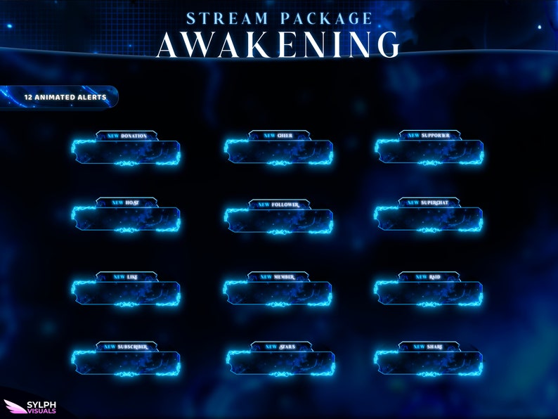 Awakening  Animated Alerts for Twitch, Facebook, Youtube, Kick and Trovo