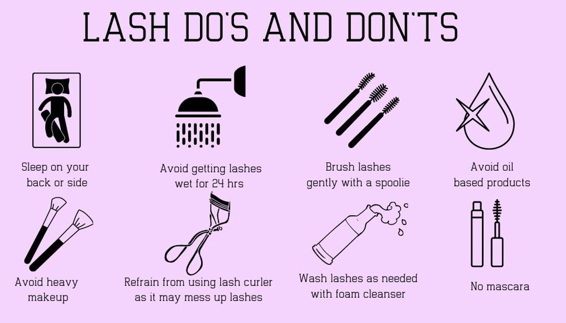 DIY LASH AFTERCARE Card Lash Care Cards Marketing Card Lash Etsy