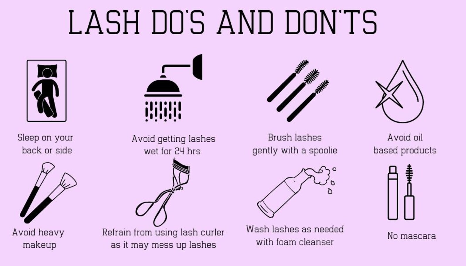 DIY LASH AFTERCARE Card Lash Care Cards Marketing Card Lash - Etsy