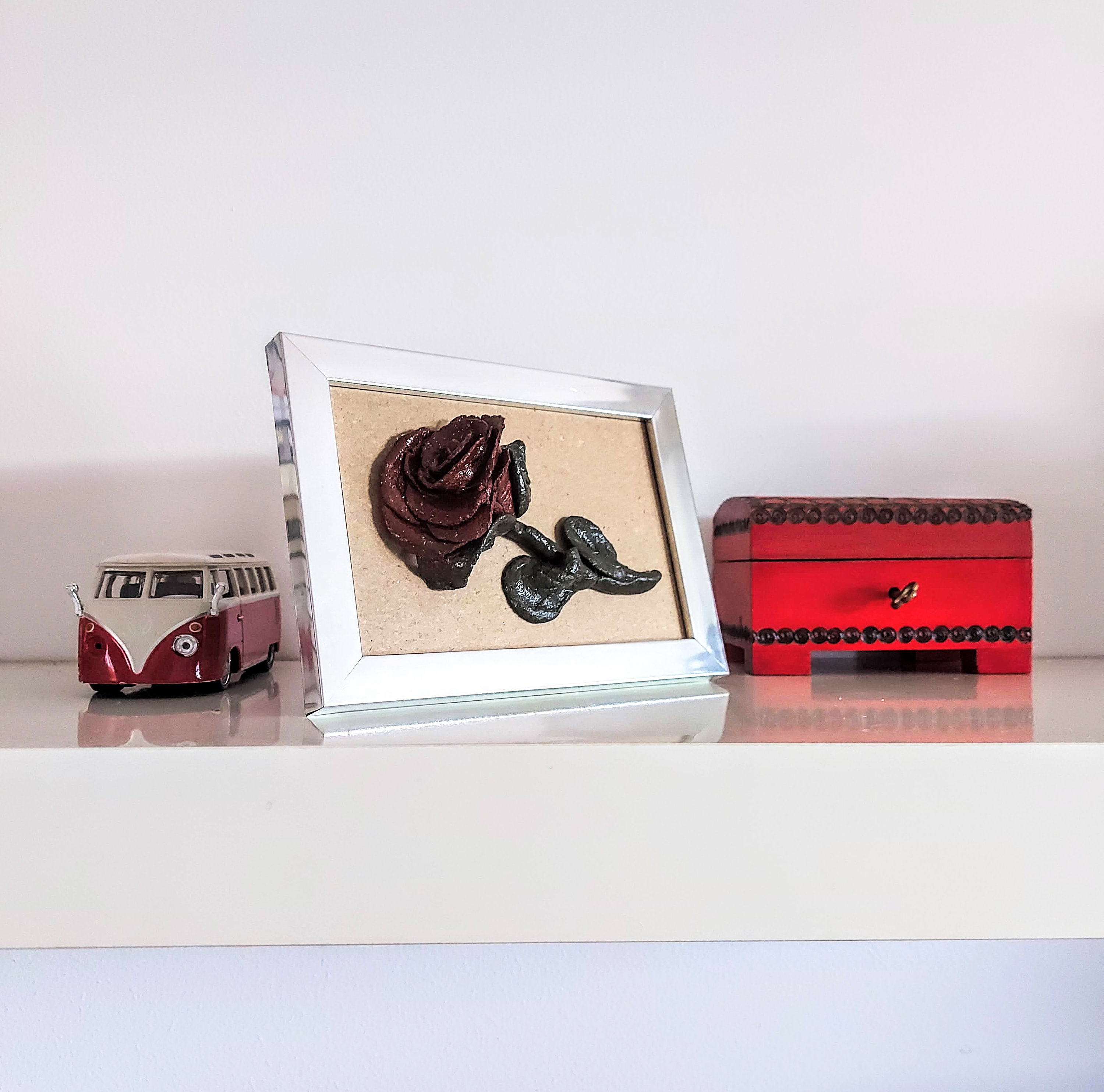 Real Poop Rose in a Picture Frame Brings Good Luck Special Unique ...