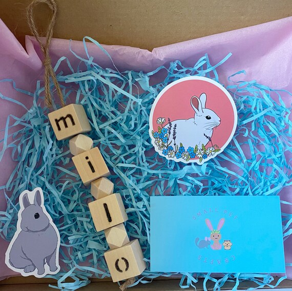 Customisable name tag hanging toy Etsy