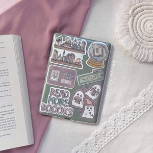 Spooky Bookish Sticker Pack | Water Resistant | Kindle Stickers | E-Reader | Books | Bookworm | Gifts | Reader | Ghosties