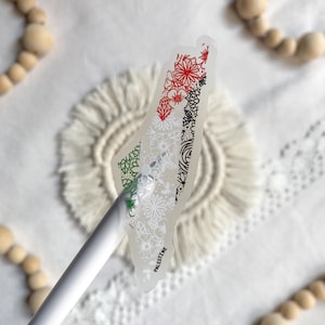 Palestine Floral Clear Vinyl Sticker | Proceeds Will Be Donated | Waterproof & Weatherproof Sticker | Gift | Flowers | Country