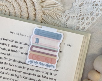 Book Stack Magnetic Bookmark | Book Lover | Just One More Chapter | Booktok | Bookish | Bookworm