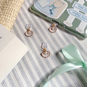 Seashell Kindle Charm | Coastal Granddaughter | Kindle Accessories | USB-C Dust Plug | Beach Read | Vacation | Bookworm | Reader | Book Club