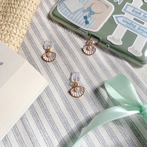 Seashell Kindle Charm | Coastal Granddaughter | Kindle Accessories | USB-C Dust Plug | Beach Read | Vacation | Bookworm | Reader | Book Club