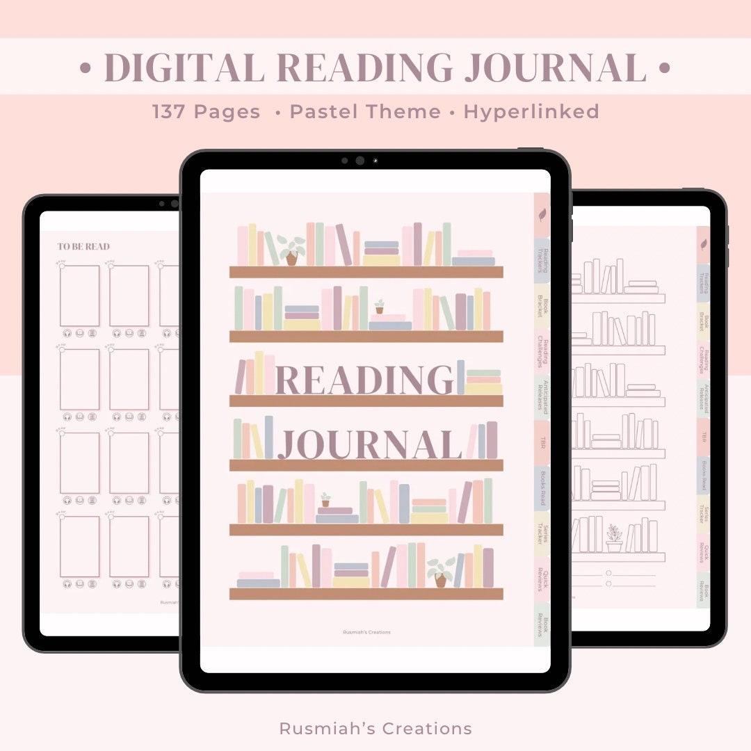 Digital Reading Journal W/ Hyperlinks | Goodnotes | Notability ...