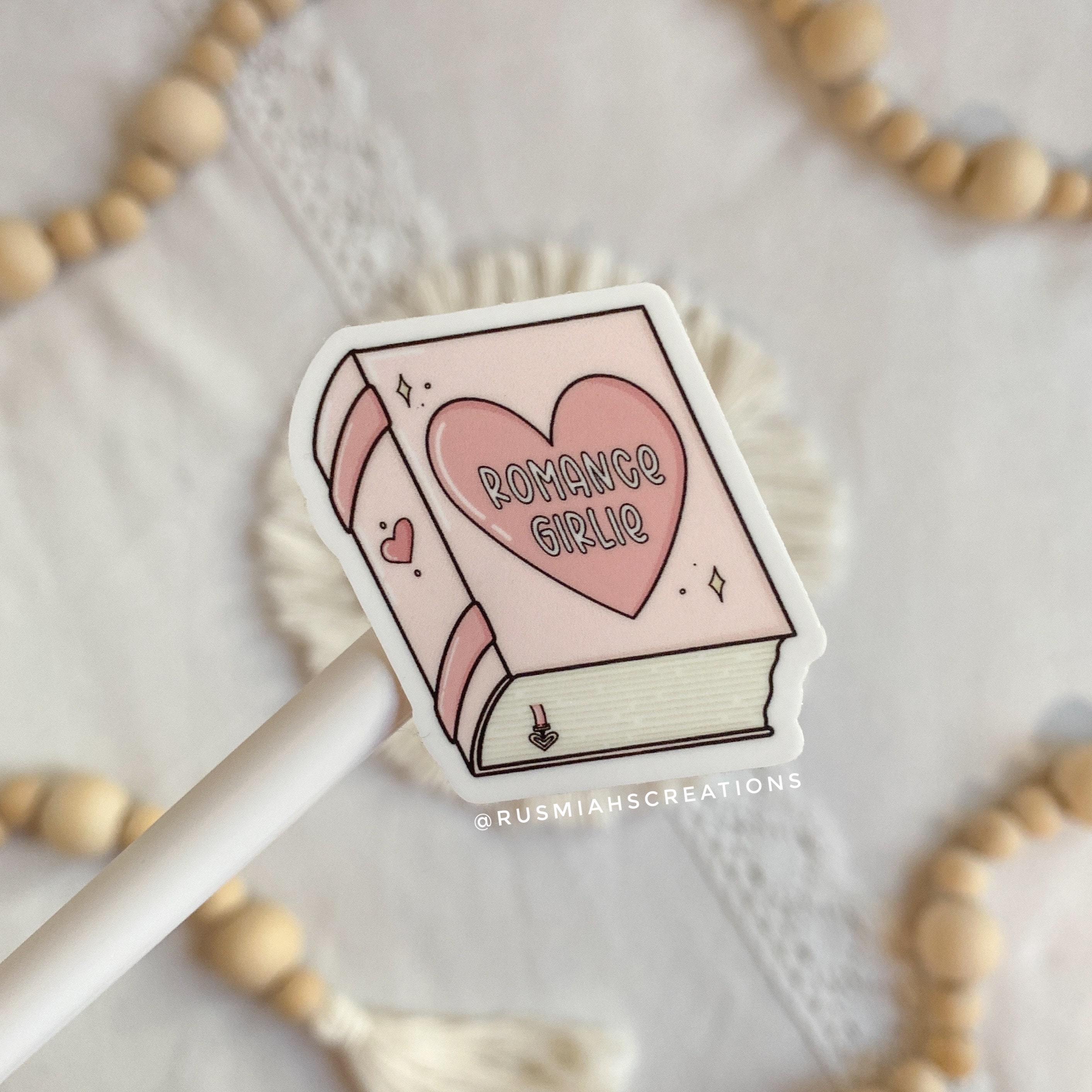 Romance Girlie Book Vinyl Sticker | Romance Reader | Waterproof Sticker ...