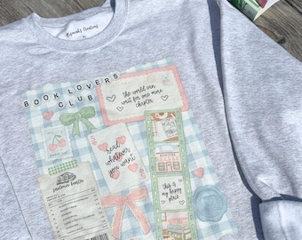 Book Lovers Club Crewneck | Bookish Merch | Reader | Read Whatever You Want | Unisex | Bibliophile | Bookworm | Gift