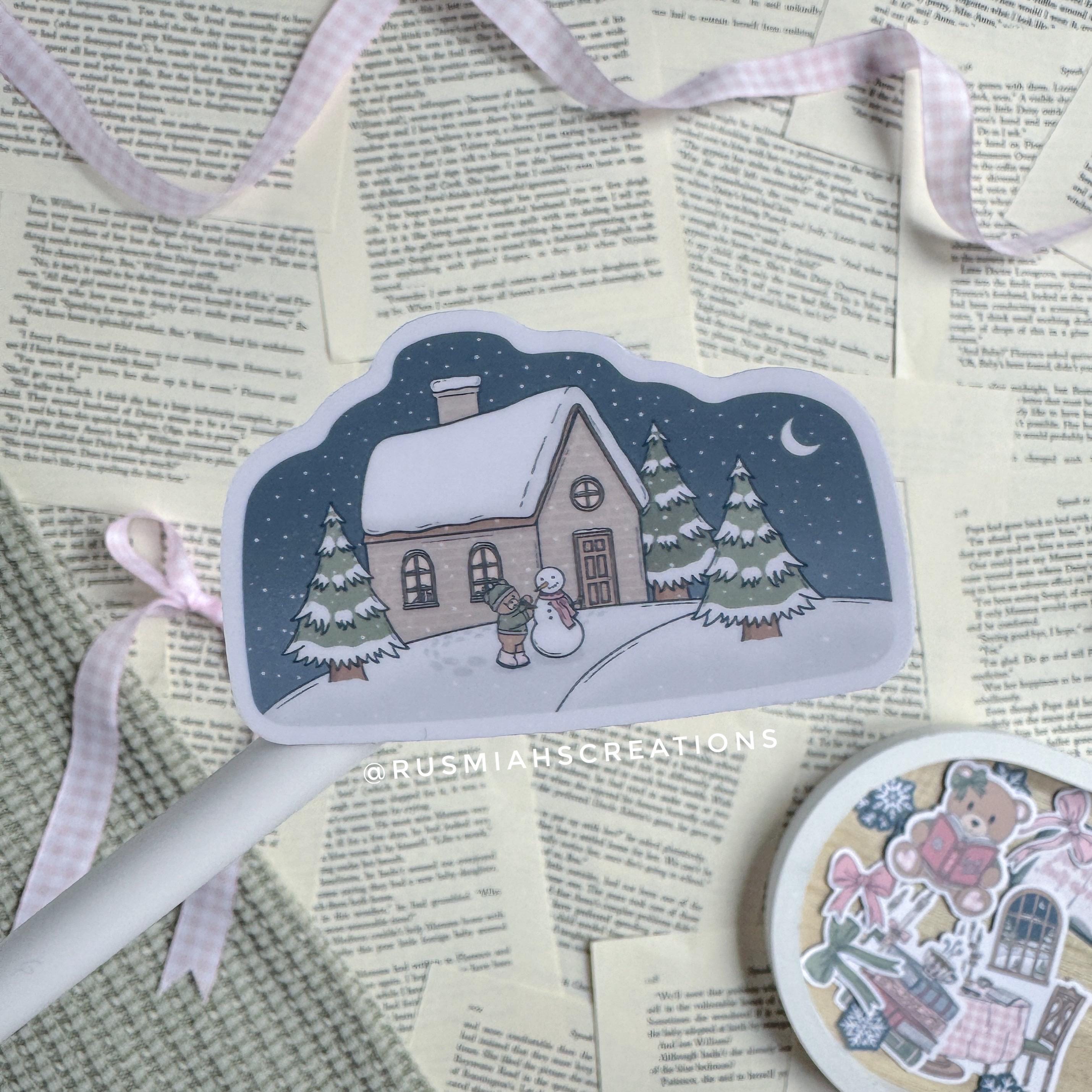 Cozy Winter Night Sticker Pack | Bookish | Bibliophile | Kindle | E ...