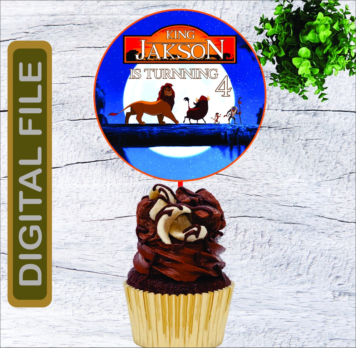 Lion King Cupcake Toppers Lion King Digital Printable Cupcake Toppers