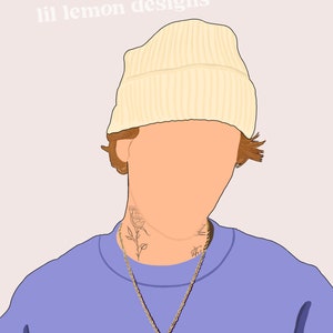 Impresión de arte de pared sin rostro de Justin Bieber