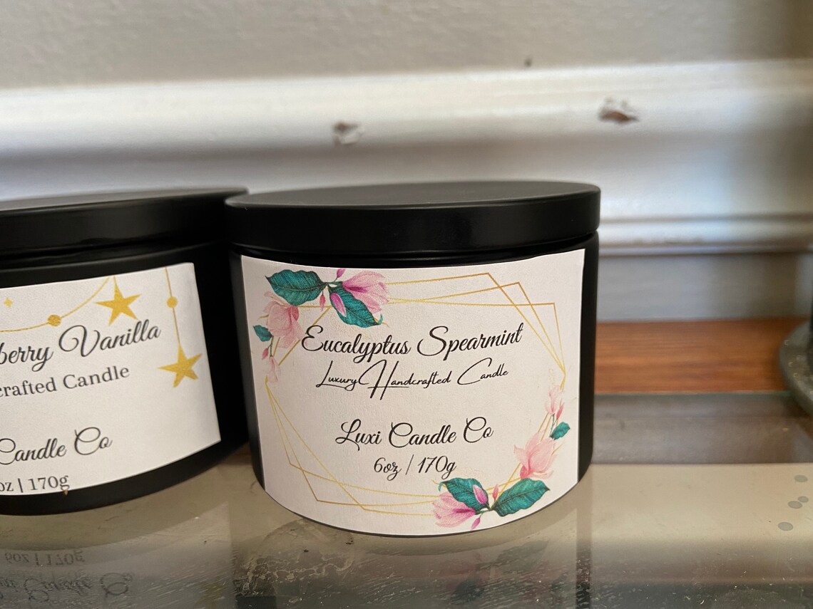 6oz Luxury Candles Luxi Candle Co Etsy