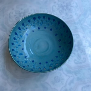 Large peacock bowl