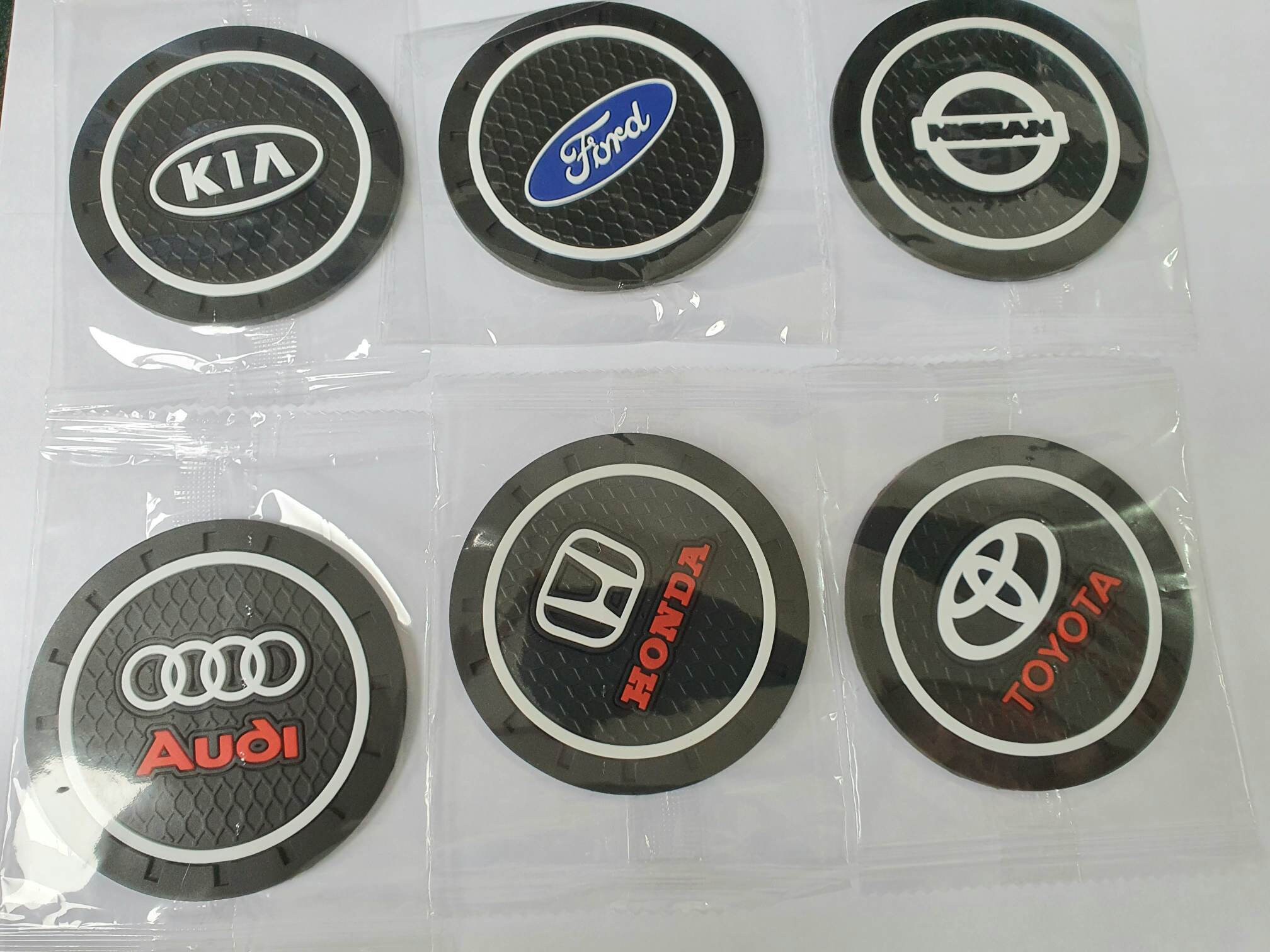 Pair of Coasters Car logo Coasters Cup holder mats/Pads Etsy