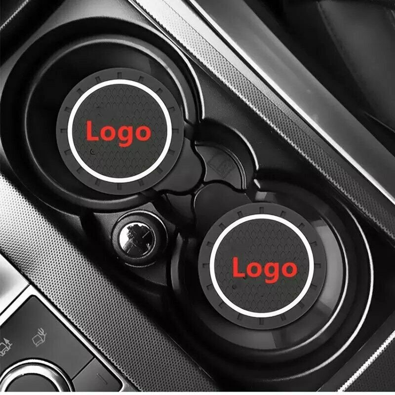 Pair of Coasters Car logo Coasters Cup holder mats/Pads Etsy