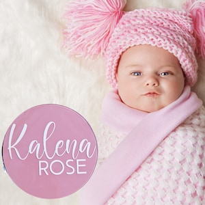 Acrylic Baby Name Announcement Baby Hospital Sign Acrylic Baby Name Sign Personalized Sign Nursery Name Sign Birth Photo Prop Baby Shower
