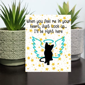 Carte commémorative personnalisée pour animaux de compagnie, carte de perte de chat, carte de perte d’animal de compagnie, deuil de chat, carte de sympathie pour chat, carte de condoléances pour chat, mémorial de chat
