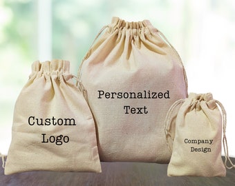 custom logo, Organic Cotton Drawstring Bag, Personalized Jewelry Packaging Pouch, Eco Friendly Gift And Favor Bag,Cotton Fabric Bags