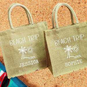 Personalized Handmade Tote Bag, Miss to Mrs Burlap Bag, Jute Beach Bag, Custom Bridesmaid Proposal Gifts, Mothers Day Gifts, custom tote bag