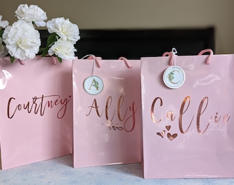 Personalized gift bags, for bridesmaids,  Custom Bachelorette Bags, Hen party, party gift bags, Favor Bags, Wedding gift bags, Welcome bags