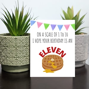 Elf Geburtstag, Stranger Things 4, Geburtstagskarten, Stranger Things4 Karten, Auf den Kopf gestellt Karte, Stranger Things Fan Karten, Lustige Geburtstagskarte