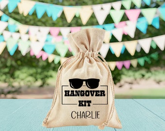 Hangover Kit bags hangover recovery kit survival kit wedding hangover kit custom hangover bags kit bag with name nashty bachelor hangoverkit