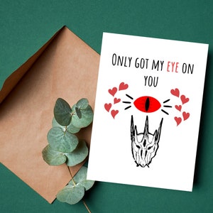 LOTR Birthday Card, LOTR Sauron Gollum Anniversary, Birthday Card, Funny Birthday Card, Lord of the rings greeting card, LOTR Birthday Card
